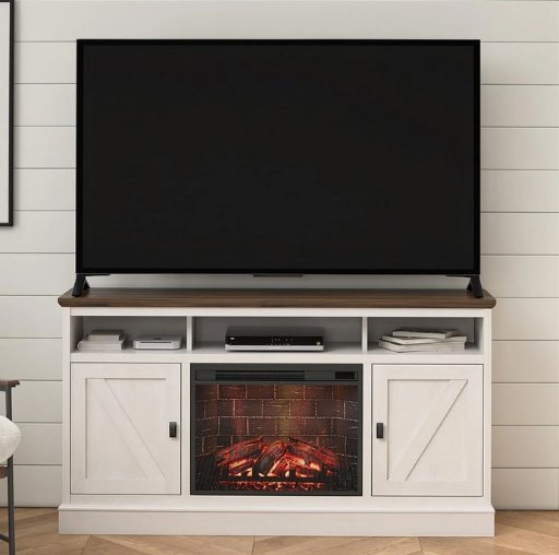 Ameriwood Home Ashton Lane Electric Fireplace TV Stand