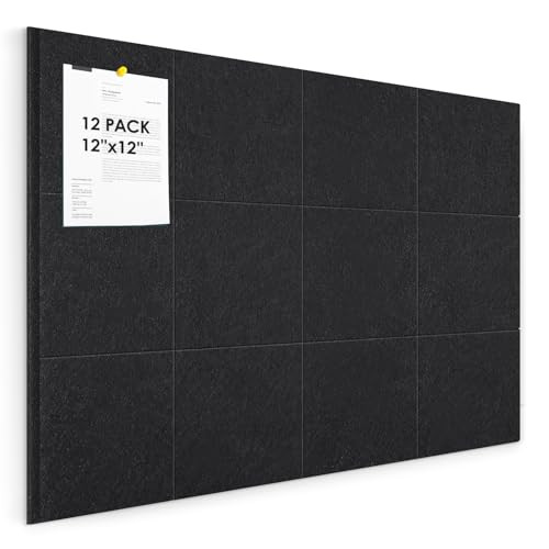 12 Pack of Felt Cork Board for Walls, 48"x36"