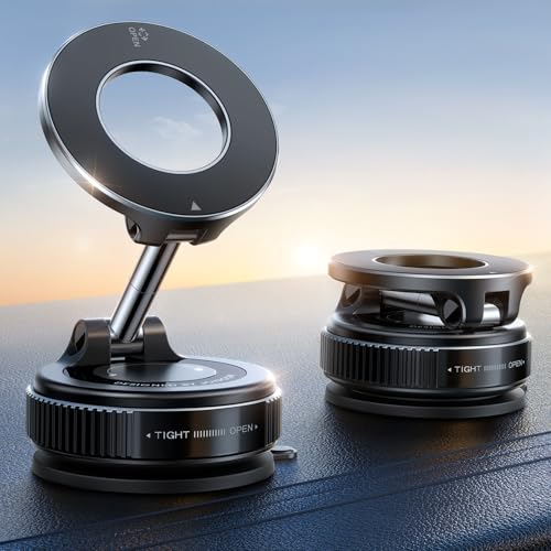 JOYROOM 360° Adjustable Magnetic Car Phone Mount w/ Vacuum Suction Cup Deal