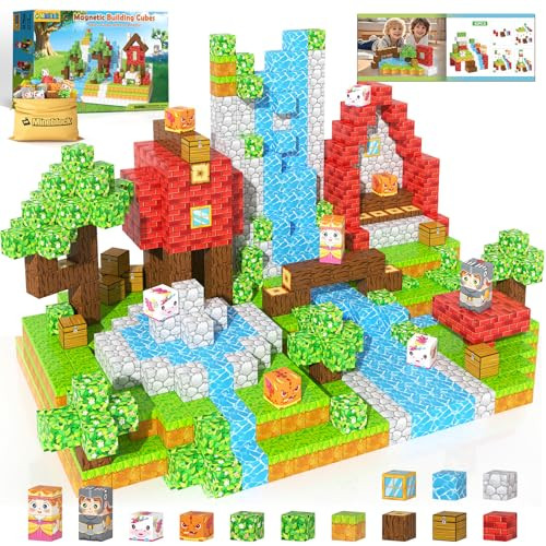 84 PC STEM Mineblock Magnetic Building Blocks