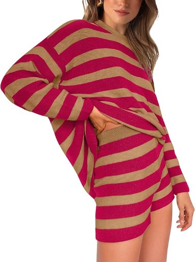 Women's 2 Piece Sweater & Shorts Set