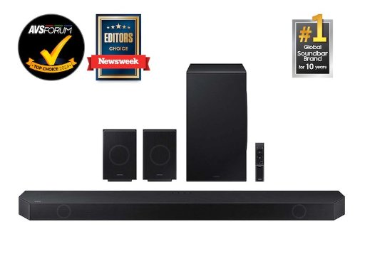 Open Box Samsung Q990D Soundbar + Rear Speakers
