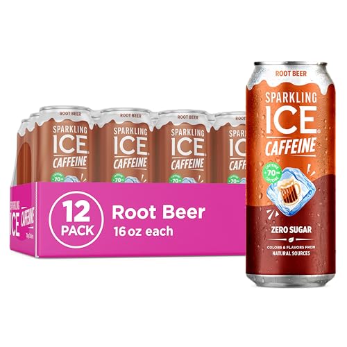 Sparkling Ice Caffeine Caffeinated Sparkling Water 12-Pack 16-Oz (Root Beer or Cherry Cola) Deal