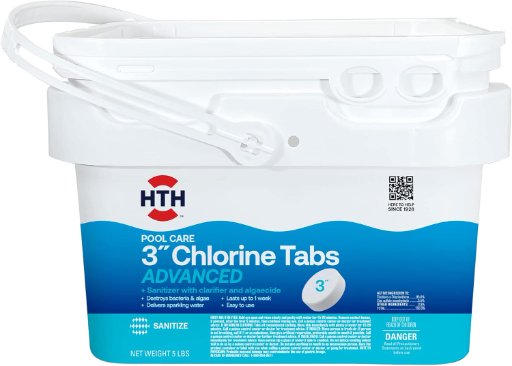 HTH Pool Care 3" Chlorine Tablets 5 lbs