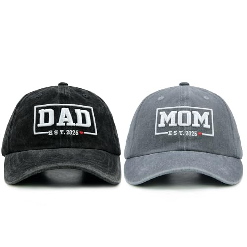 3D Embroidered Adjustable Mom & Dad Hats