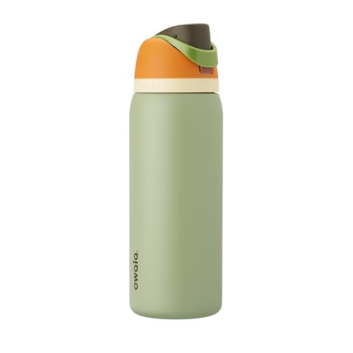 32-Oz Owala FreeSip Insulated Stainless Steel Water Bottle w/ Straw (Camo Cool) Deal