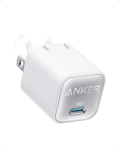 Anker 511 30W USB-C GaN PIQ 3.0 Foldable USB C Charger