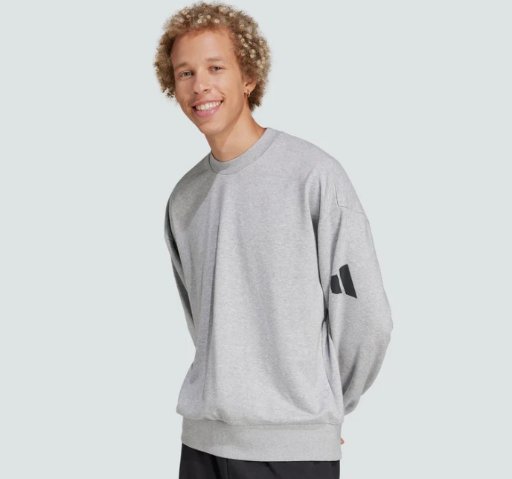 Adidas Men's Essentials Loose Fit Crew Neck Sweater