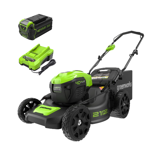 Greenworks 40V 21″ Brushless Walk Behind Push Lawn Mower