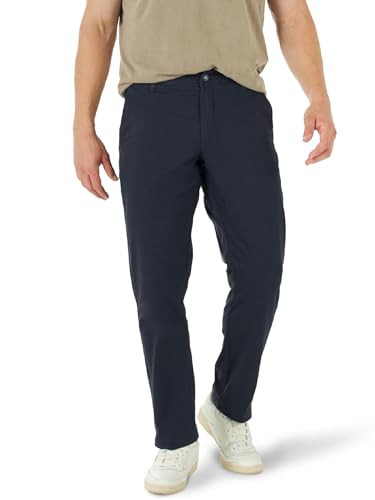 Lee Men's Extreme Motion Flat Front Relaxed Taper Pant