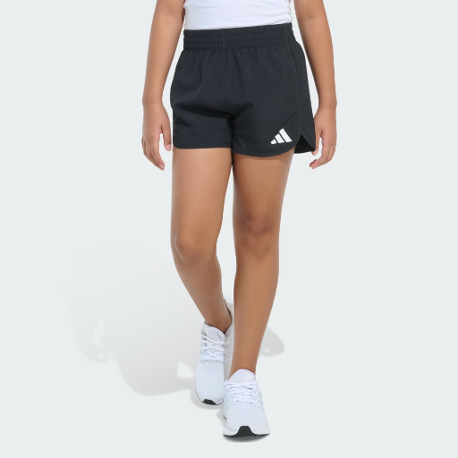 adidas Girls' Woven Shorts with Elastic Waistband