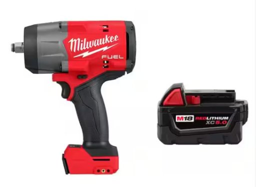 Milwaukee M18 FUEL 18V Lithium-Ion Impact Wrench w/ Friction Ring & Battery