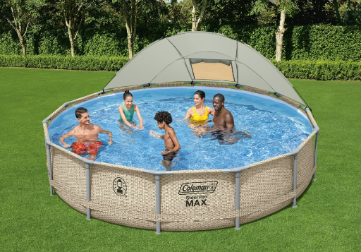 Coleman Steel Pro Max 14' x 33" Round Metal Frame Above Ground Pool Set