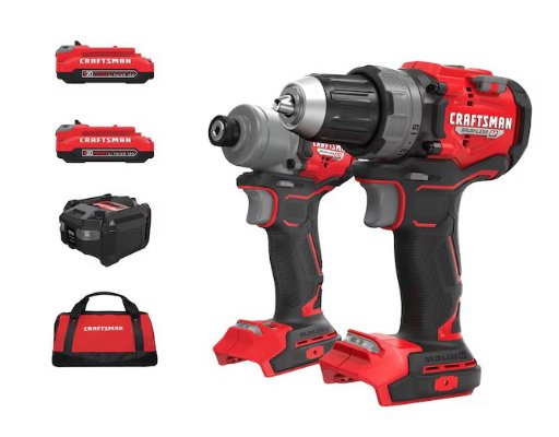 CRAFTSMAN V20 RP 2-Tool Brushless Power Tool Combo Kit