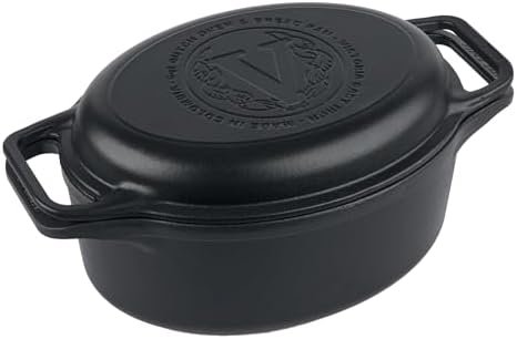 Victoria 6-Quart Cast Iron Oval Dutch Oven