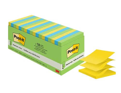 Post-it Pop-up Notes 18-Pack, 3 x 3 in.