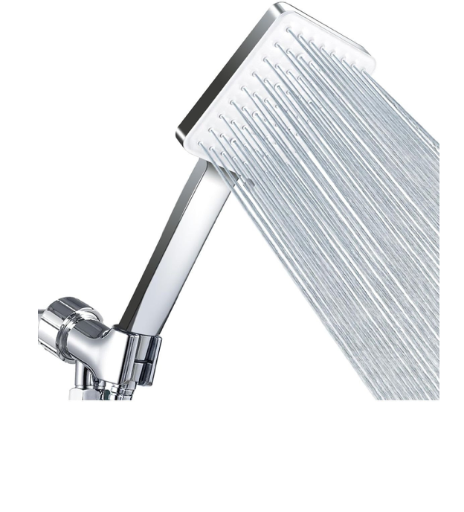 High-Pressure Shower Head with Detachable Square Handheld Shower Head