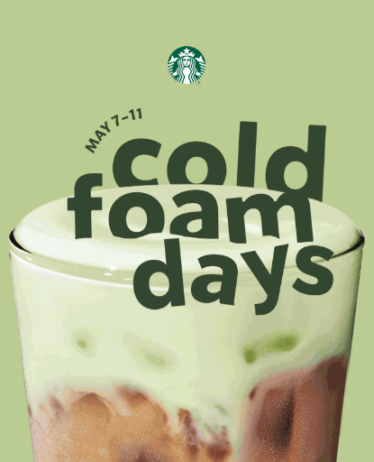 Free Cold Foam Days at Starbucks