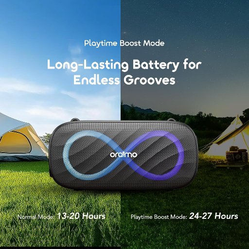 Oraimo SpaceBox Pro Portable Bluetooth Speaker