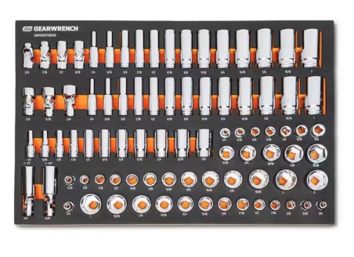85 PC, 3/8" Drive Master SAE Socket Set