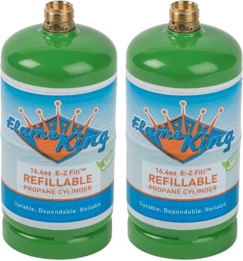 Flame King Refillable Propane Cylinder Tank 2-Pack