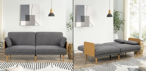Better Homes & Gardens 73" Reading Futon