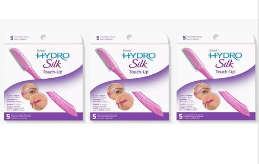 Schick Hydro Silk Touch-Up Disposable Razors, 5 Count (Pack of 3)