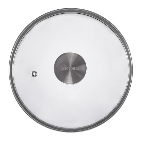Victoria Round Glass Lid for Cast Iron Skillet or Pan