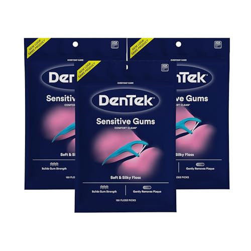 DenTek Comfort Clean Sensitive Gums Floss Picks 3-Pack