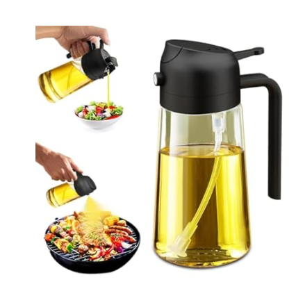 2 in 1 Glass Oil Sprayer & Dispenser