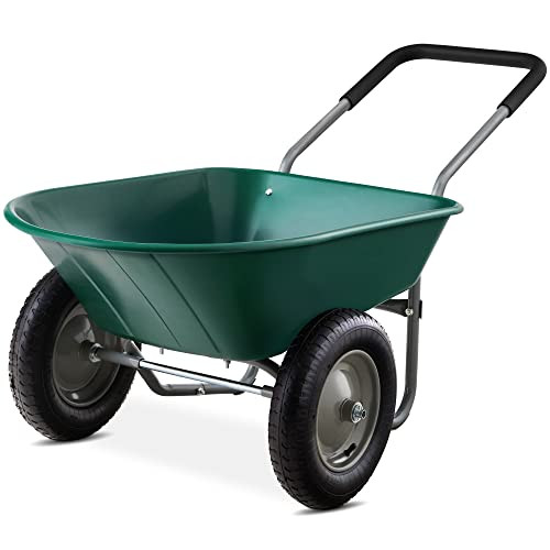 Best Choice Products Dual-Wheel Wheelbarrow