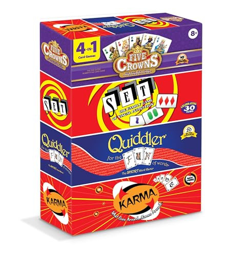 PlayMonster Five Crowns 4 Pack Bundle Card Games