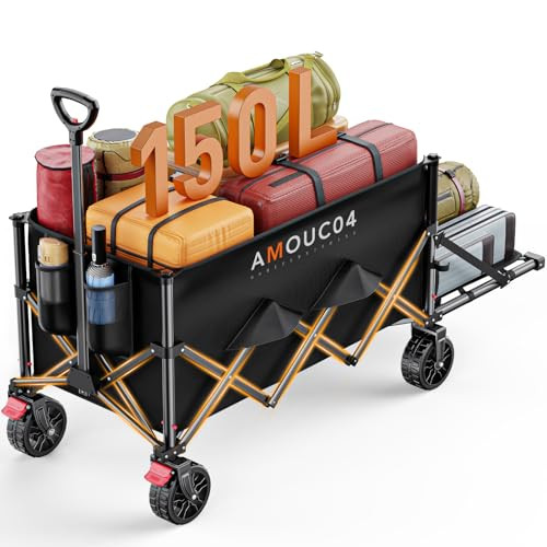AMADA HOMEFURNISHING Foldable Wagon Cart