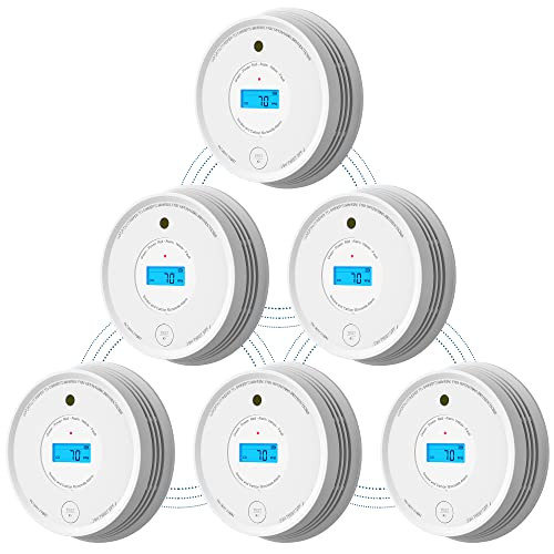 AEGISLINK Battery Powered Smoke Carbon Monoxide Detector 6-Pack
