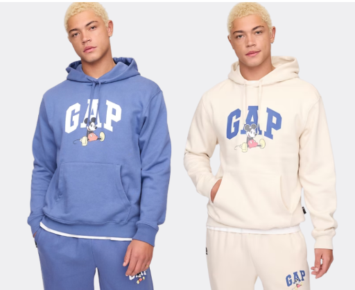 Gap × Disney Mickey Mouse Relaxed Gap Logo Hoodie