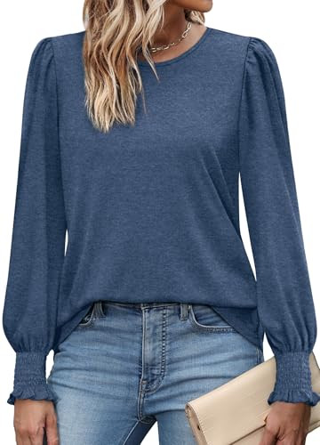 Women's Puff Sleeve Casual Blouse