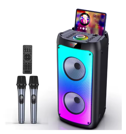 Wireless Bluetooth Karaoke Machine with LED Light