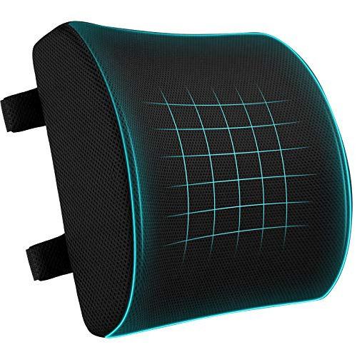 CompuClever Lumbar Memory Foam Support Pillow