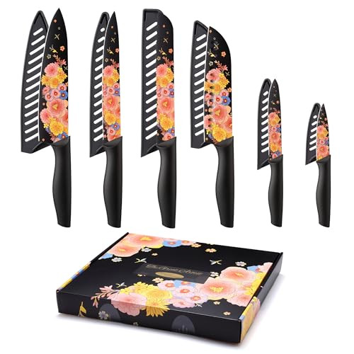 Marco Almond Pattern Kitchen Knife Set