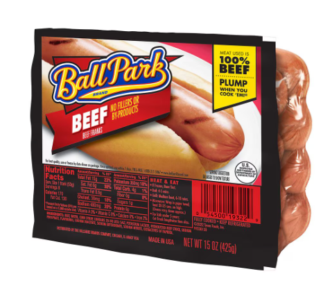 Ball Park Beef Hot Dogs