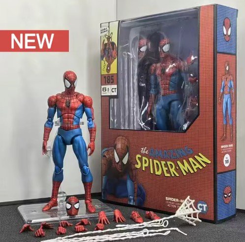 Ct Toys Spiderman Mafex Classic Costume Anime Figure
