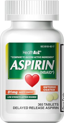 HealthA2Z Aspirin 81 mg, 300 Count
