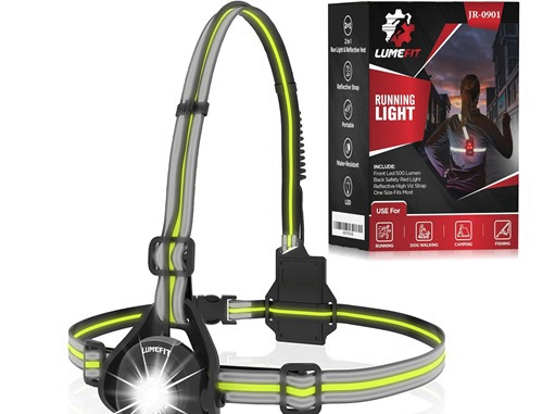 LUMEFIT Running Light with Reflective Vest