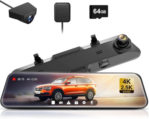 WOLFBOX G900 Rear View Mirror Camera