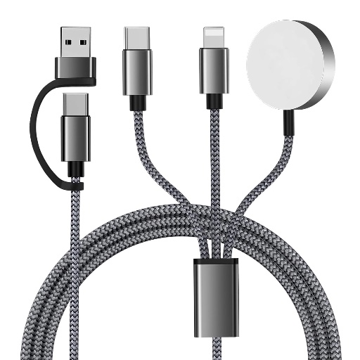 3 in 2 USB C Charger Cable for Apple Watch/iPhone/Airpods