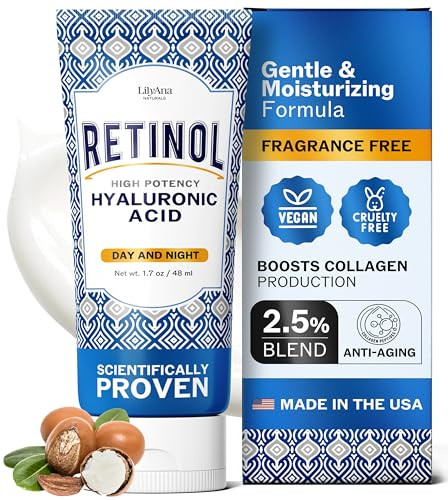 LilyAna Naturals Retinol Cream Moisturizer, 1.7 Oz.