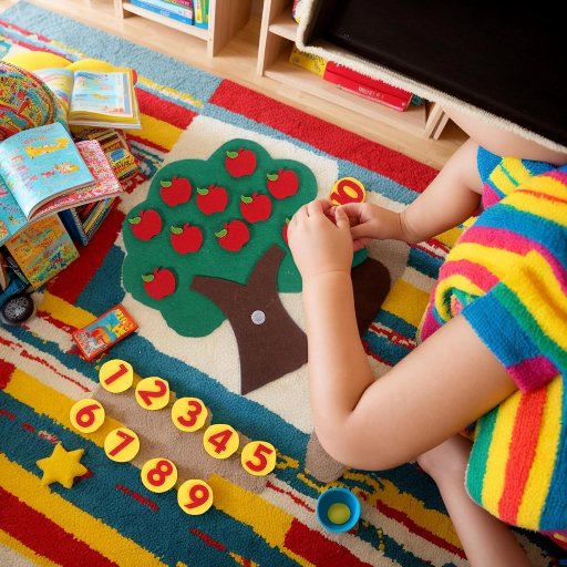 Apple Tree Numbers Felt Tree Board