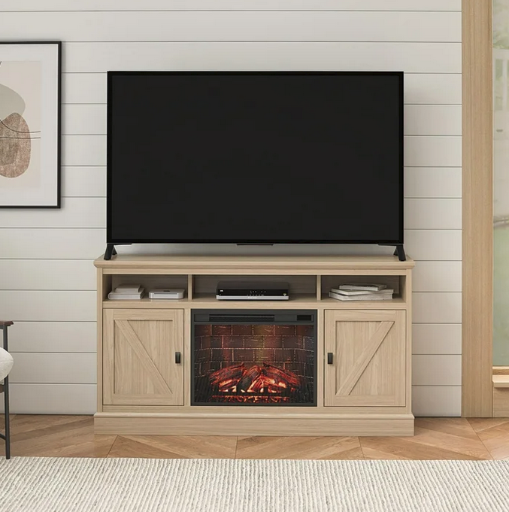 Ameriwood Home Ashton Lane Fireplace TV Stand