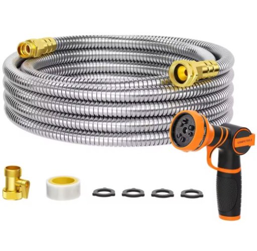 Giraffe Tools 5/8" Garden Hose with Spray Nozzle