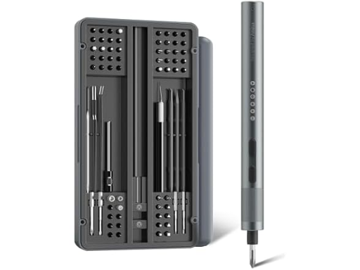 Mini Electric Screwdriver Set with 64 Self-Magnetic Bits